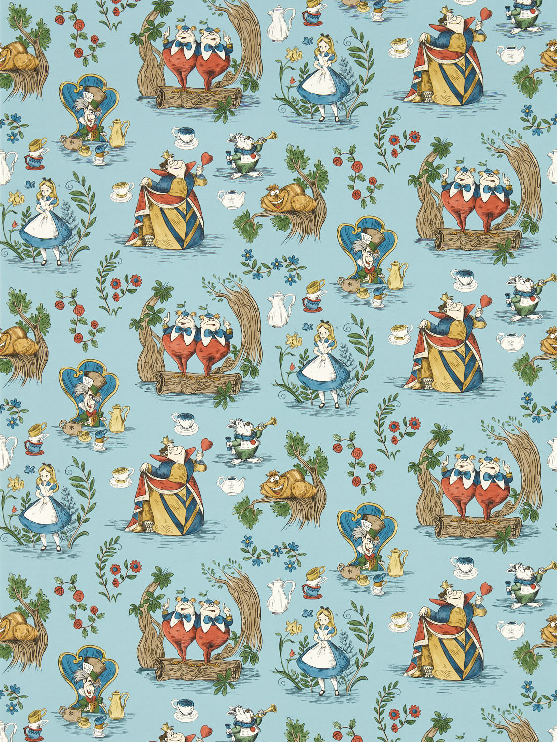 Picture of Alice in Wonderland Puddle blue - DDIW217286