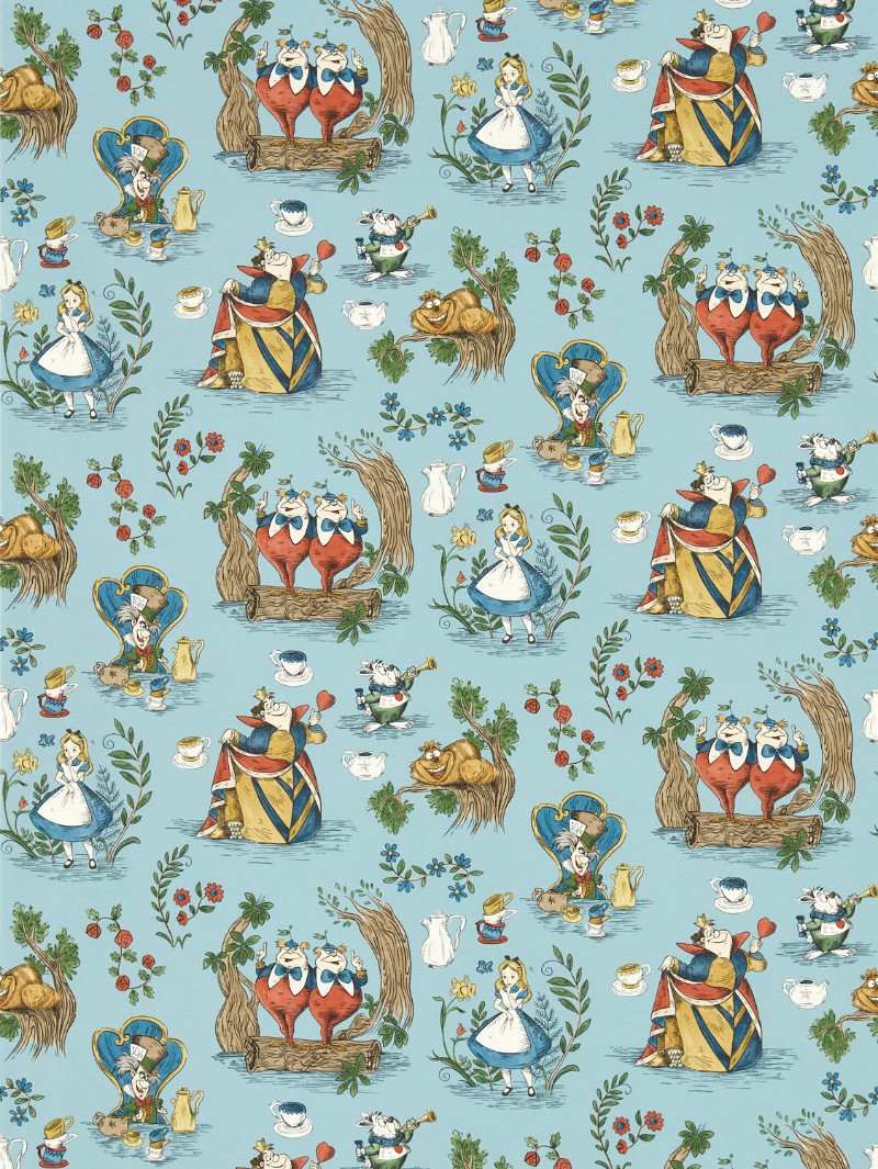 Picture of Alice in Wonderland Puddle blue - DDIW217286