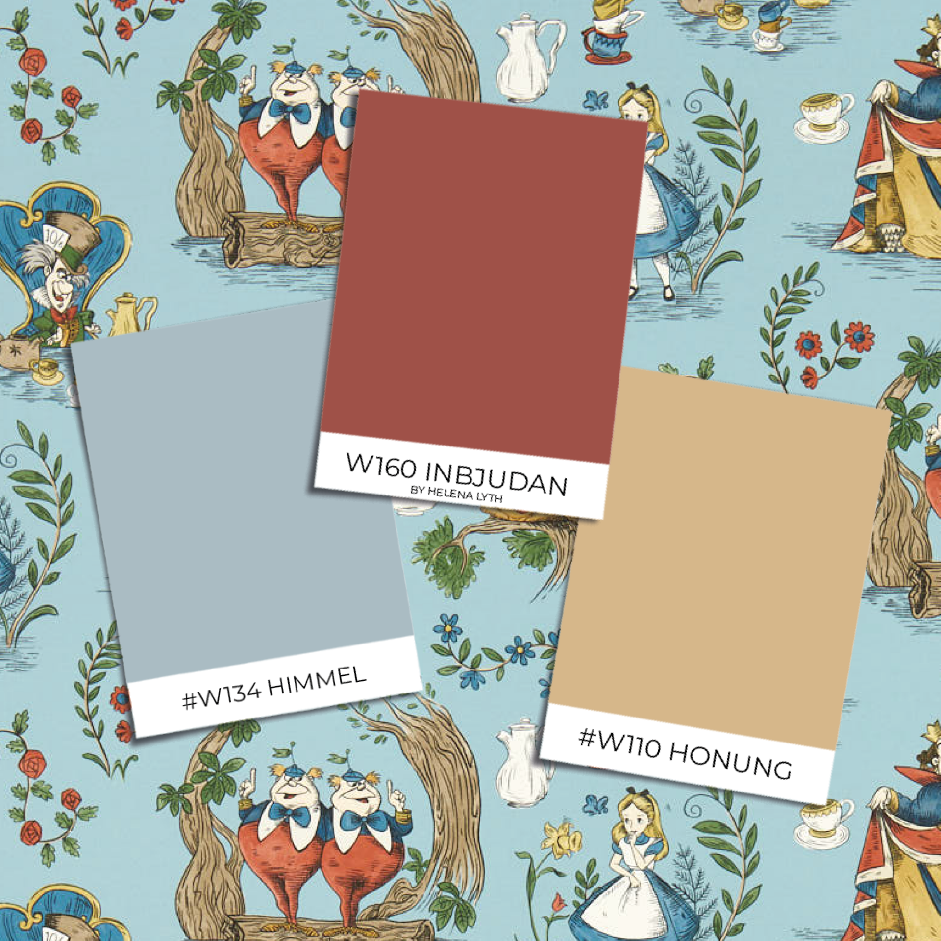 Picture of Alice in Wonderland Puddle blue - DDIW217286