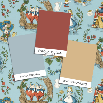 Picture of Alice in Wonderland Puddle blue - DDIW217286