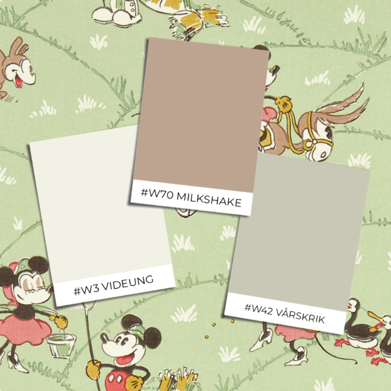 Pilt Mickey At the Farm Macaron Green - DDIW217266