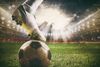 Afbeeldingen van Close up of a Football