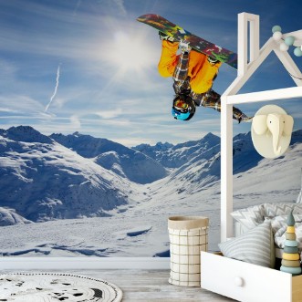 Bild på Snowboarder Frontflip