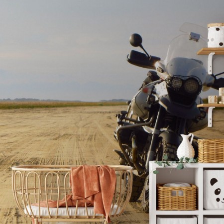 Picture of Motorcycle on the beach