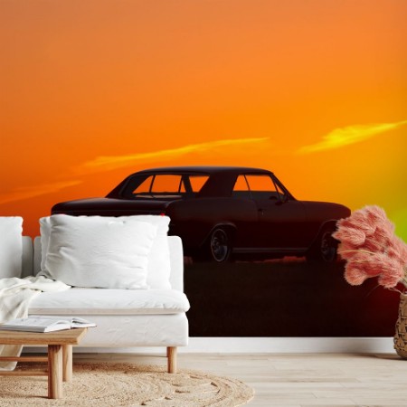 Bild på Retro Car Silhouette