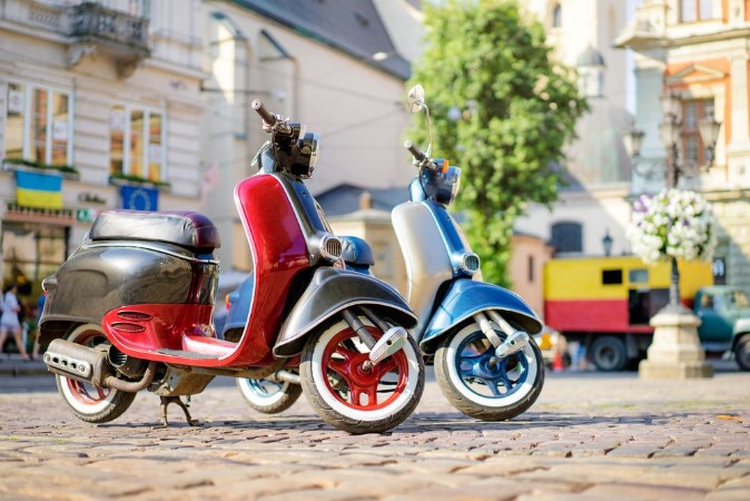 Picture of Retro moped