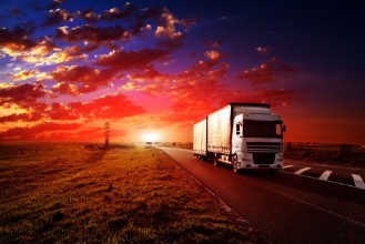 Picture of Truck on a Highway