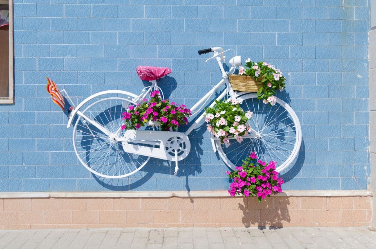 Picture of Vintage Bicycle with Flowers