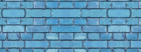 Bild von Blue Cracked Brickwork