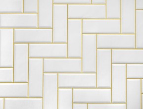 Picture of White Ceramic Brick Tile