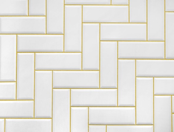 Picture of White Ceramic Brick Tile