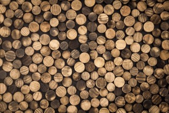 Immagine di Round Wood Mosaic