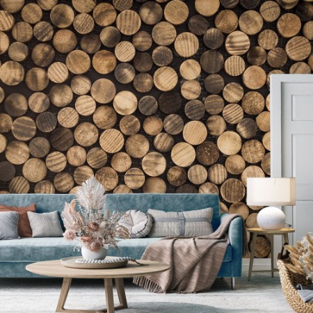 Picture of Round Wood Mosaic