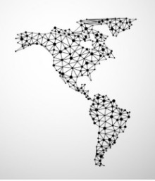 Picture of Abstract American Network Map