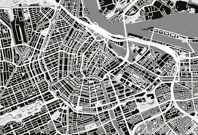 Bild på City map of Amsterdam
