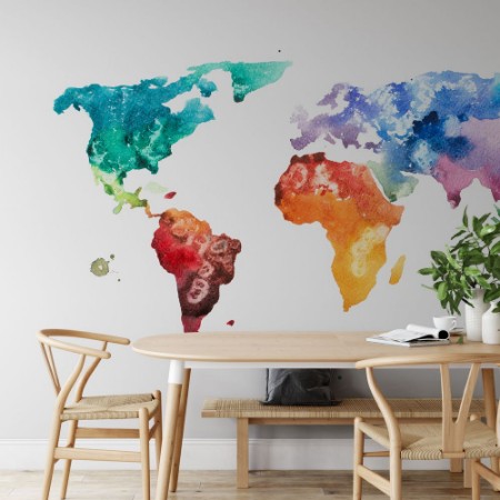 Picture of Watercolor World Map