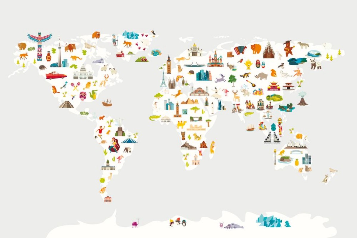 Picture of Landmarks World Map