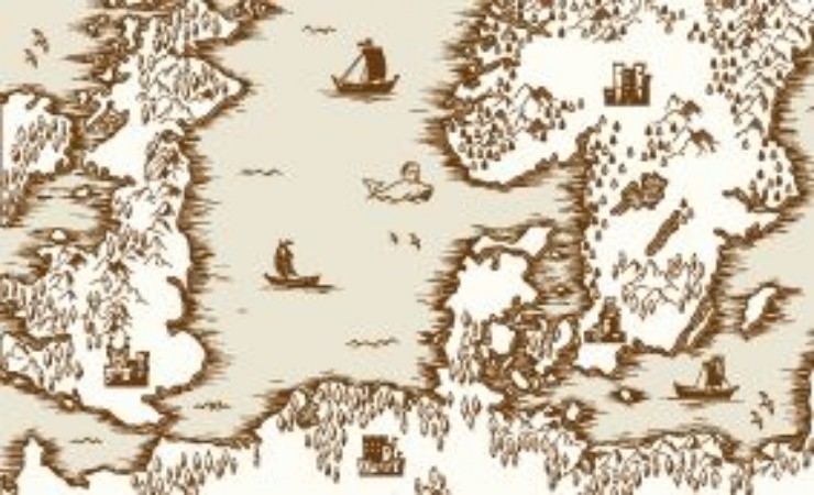 Picture of Old map of the North Sea