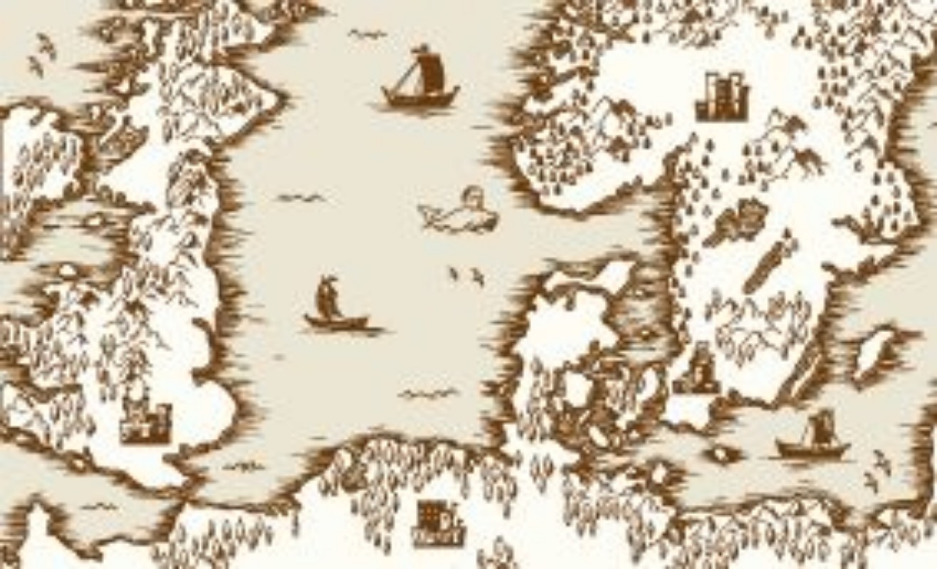 Picture of Old map of the North Sea