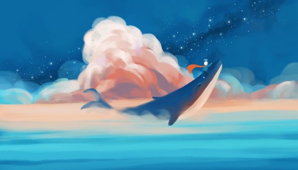 A Whale Dream photowallpaper Scandiwall