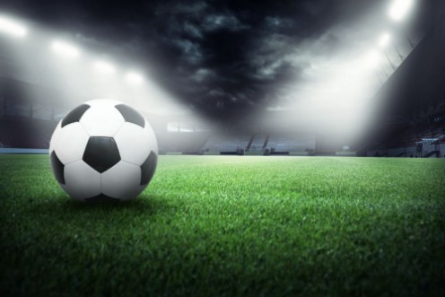 Picture of Ball in Football stadium