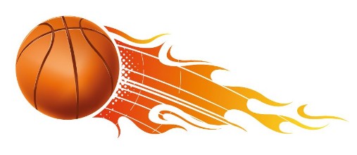 Bild von Fiery Basketball