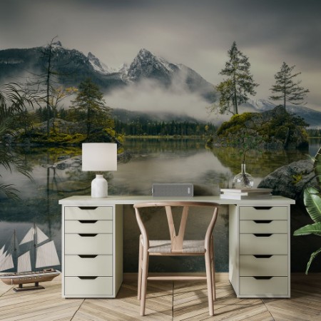 Bild på Rainy Morning at Hintersee