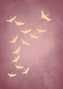 Slika Pink Flying Cranes
