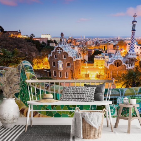 Picture of Park Guell i Barcelona Spanien