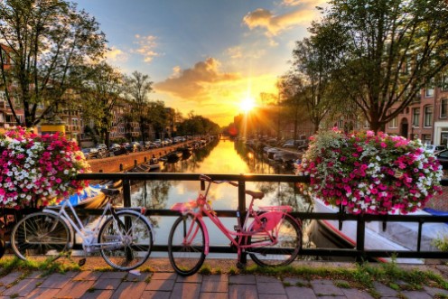 Picture of Sunrise over Amsterdam