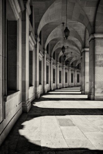 Curved Corridor photowallpaper Scandiwall