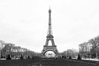 Picture of The Eiffel Tower Black and White