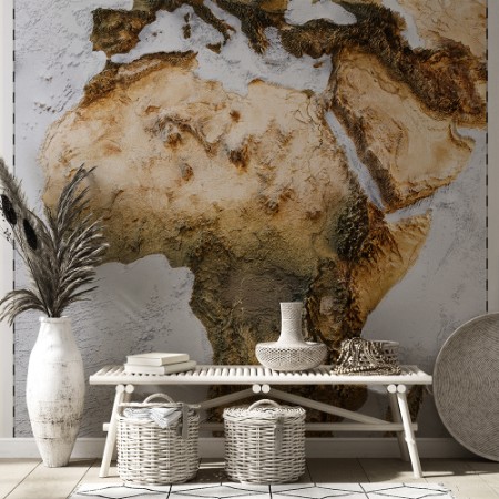 Image de 3D World map of the Africa