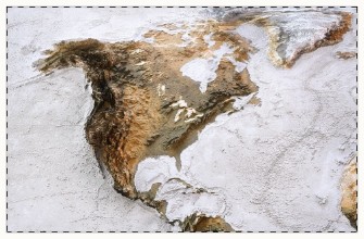 Obrazek 3D World map of the North America