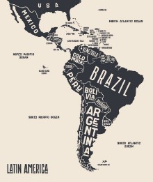 Bild von Latin America Map