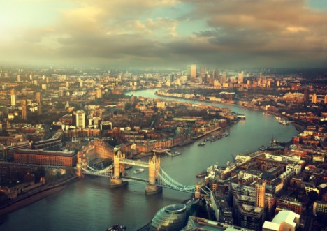 Picture of London aerial view