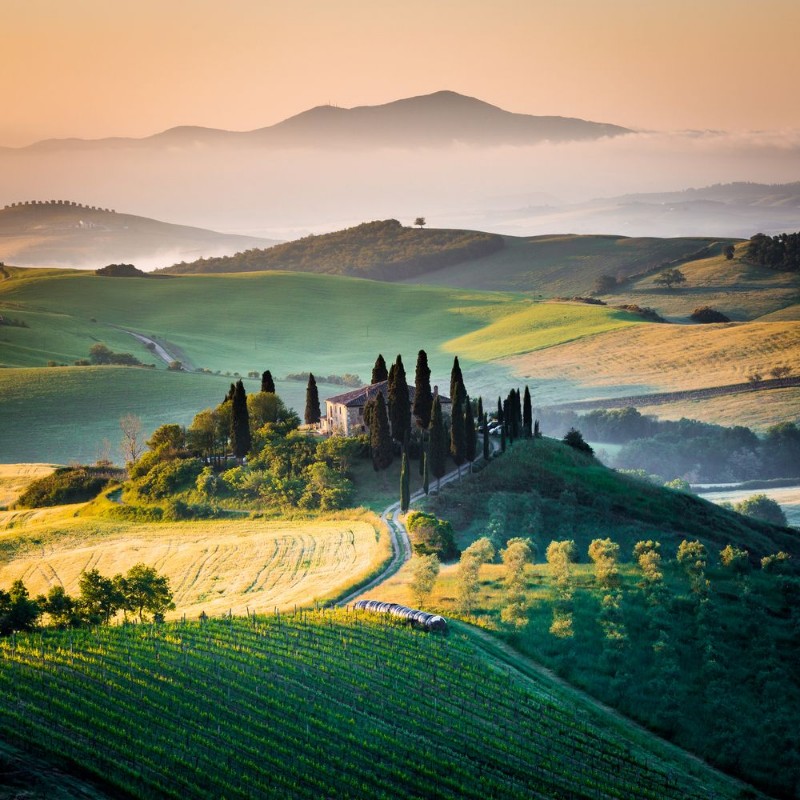 Afbeeldingen van Morning in Tuscany