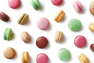 Slika French Macarons on White Background