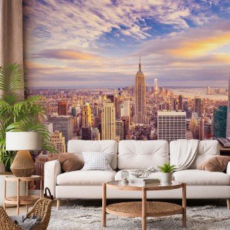 Picture of Solnedgang over Midtown Manhattan