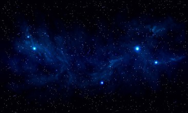 Pilt Beautiful Space with Blue Nebula