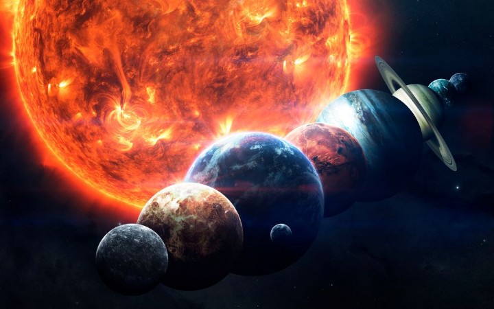 Solar System Planets photowallpaper Scandiwall