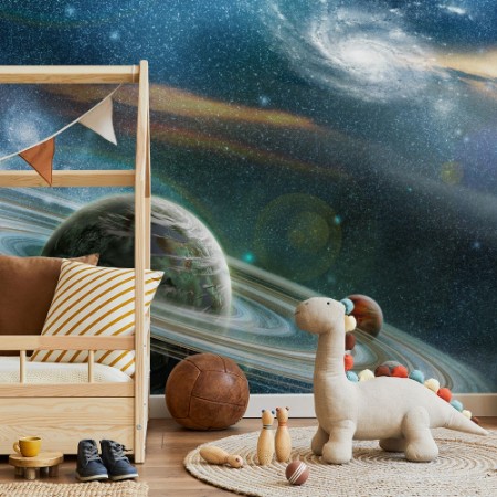 Picture of Planet med mange ringer