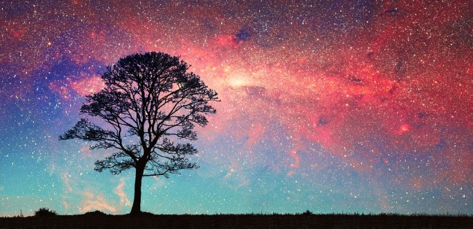 Afbeeldingen van Silhouette in Space