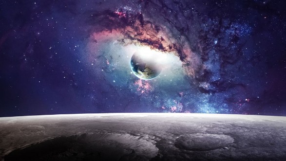 Into the Galaxy photowallpaper Scandiwall