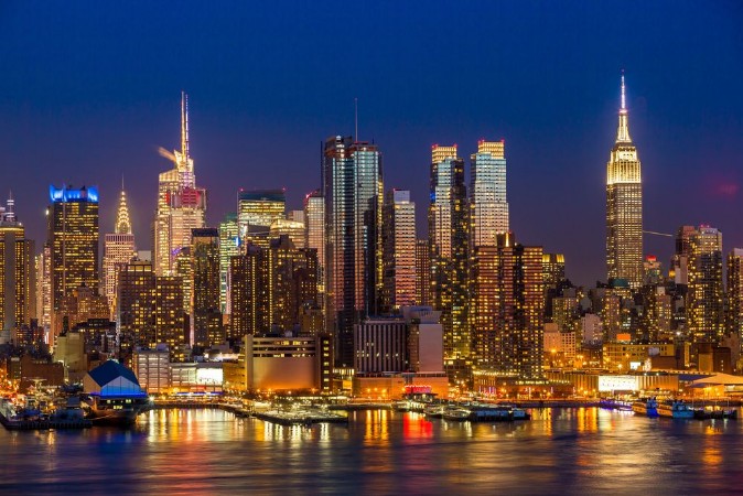 Image de Manhattan Midtown Buildings Skyline Night