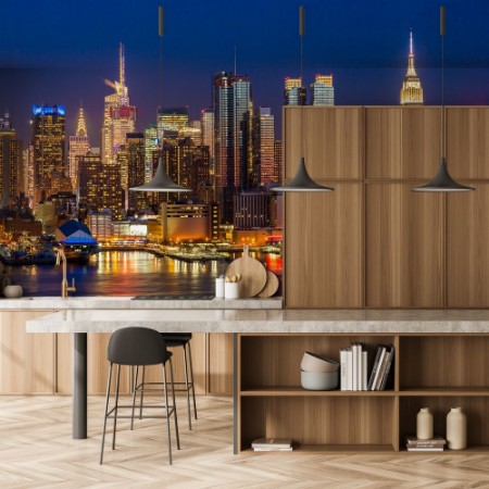 Picture of Manhattan Midtown Buildings Skyline Night