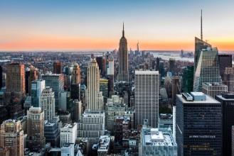 Bild von New York Skyline at Sunset