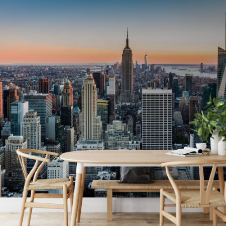 Picture of New York Skyline at Sunset