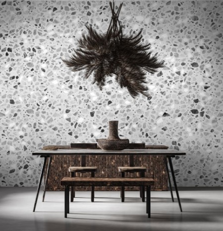 Bild på Gray Terrazzo Stone Texture