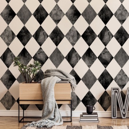 Picture of Musta-valkoinen argyle